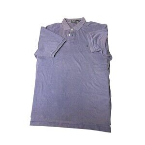 Polo Ralph Lauren Men's Polo SS Shirt Purple Classic Fit L soft cotton